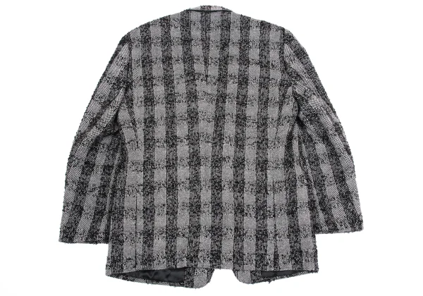 GIANNI VERSACE Checked Tweed Jacket K-161281_017
