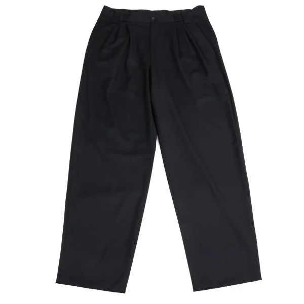 GIANNI VERSACE Toro Wool Tuck Pants Navy 52 K-161283_001