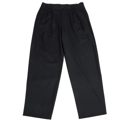 GIANNI VERSACE Toro Wool Tuck Pants