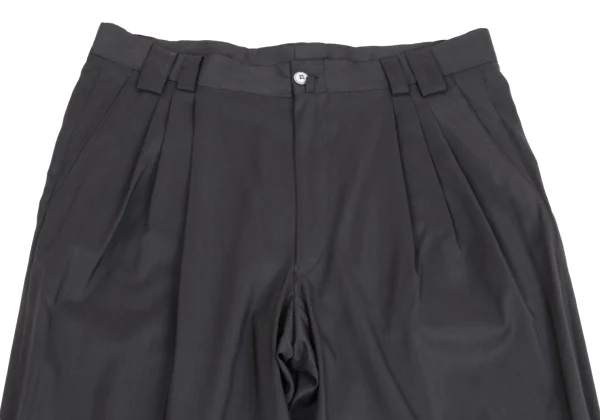 GIANNI VERSACE Silk Blend Tuck Pants K-161285_002