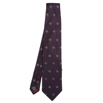 ARMANI COLLEZIONI Square Jacquard Silk Tie
