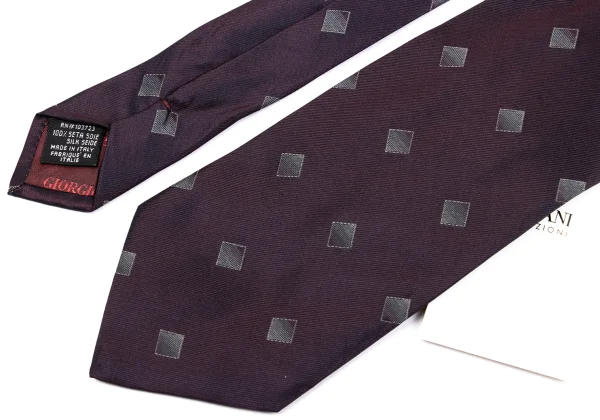 ARMANI COLLEZIONI Square Jacquard Silk Tie K-161287_003