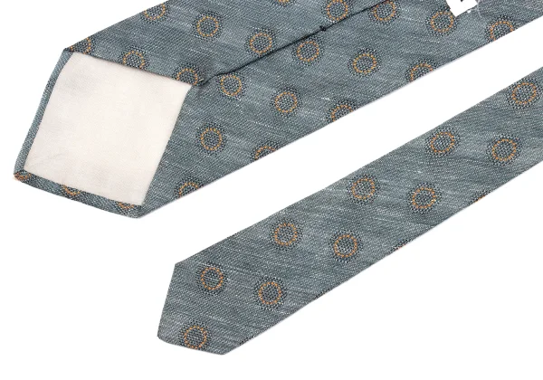 ARMANI COLLEZIONI Silk Linen Dot Jacquard Tie K-161289_005