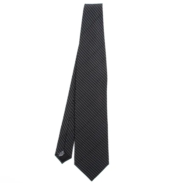 GIORGIO ARMANI Graphic Printed Silk Tie Black  K-161290_001