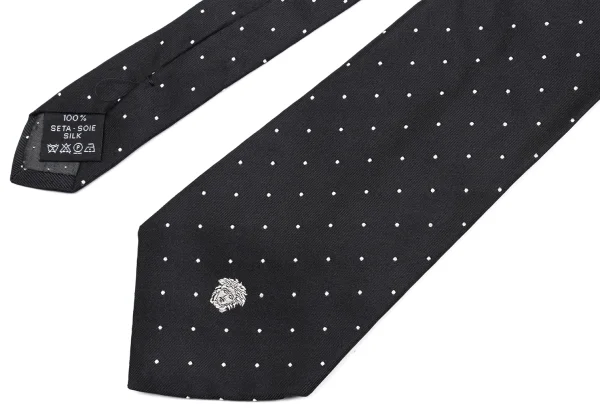 GIANNI VERSACE Pin Dot Medusa Jacquard Silk Tie K-161291_003