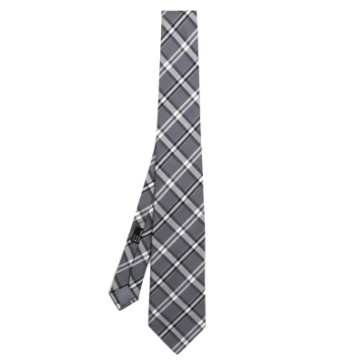 GIANNI VERSACE Check Jacquard Silk Tie