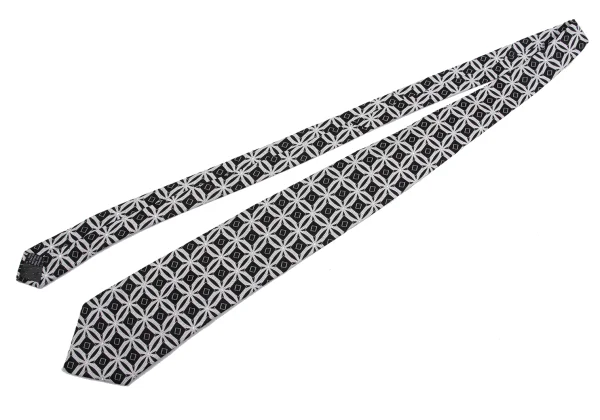 GIANNI VERSACE Graphic Glitter Jacquard Silk Tie K-161294_002