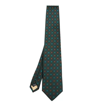 Christian Dior Square Jacquard Silk Tie
