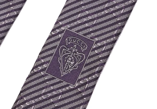GUCCI GG Stripe Jacquard Silk Tie K-161299_007