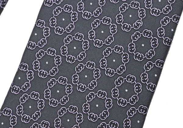 GUCCI GG Circle Printed Silk Tie K-161300_004