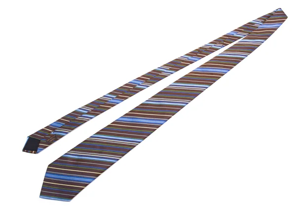 HERMES Multi Stripe Jacquard Silk Tie K-161301_002