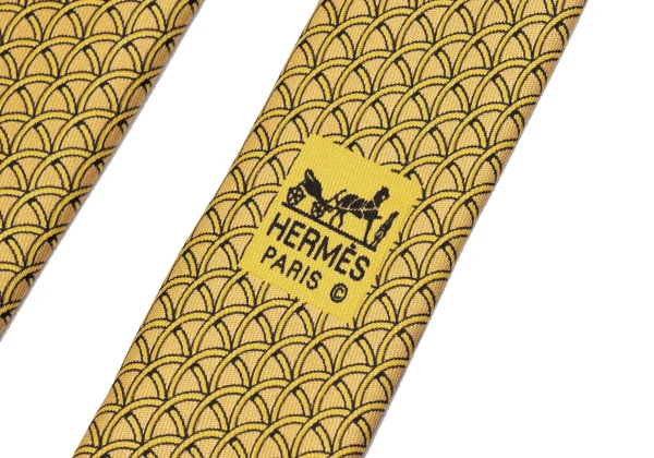 HERMES Printed Silk Tie K-161302_006