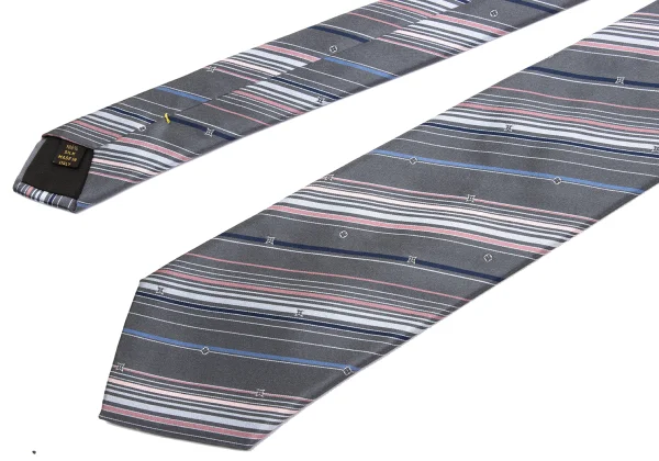 Louis Vuitton Monogram Striped Silk Tie K-161303_003