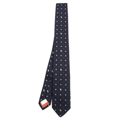 Paul Smith The British Collection Small Floral Jacquard Silk Tie