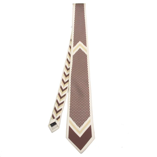 Paul Smith COLLECTION Dot Graphic Printed Silk Tie Cream,Brown  K-161312_001