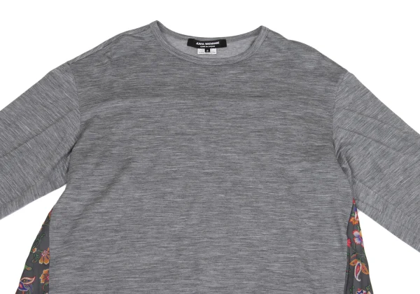 JUNYA WATANABE COMME des GARCONS Back Pleats Paisley Print Switching Top K-161313_003