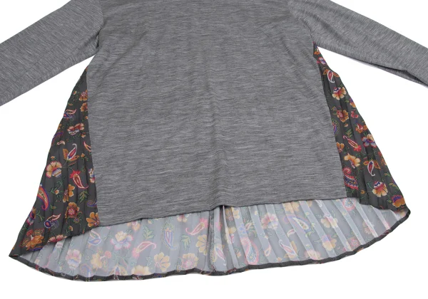 JUNYA WATANABE COMME des GARCONS Back Pleats Paisley Print Switching Top K-161313_007