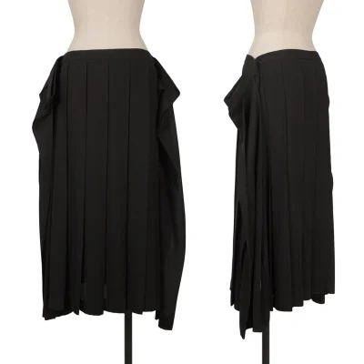 JUNYA WATANABE COMME des GARCONS Poly Chiffon Wide Pleats Skirt