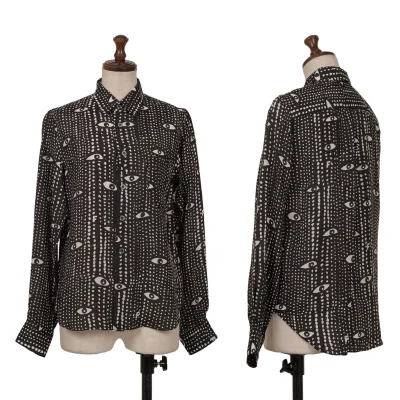 BLACK COMME des GARCONS Eye Dot Print Cupra Shirt