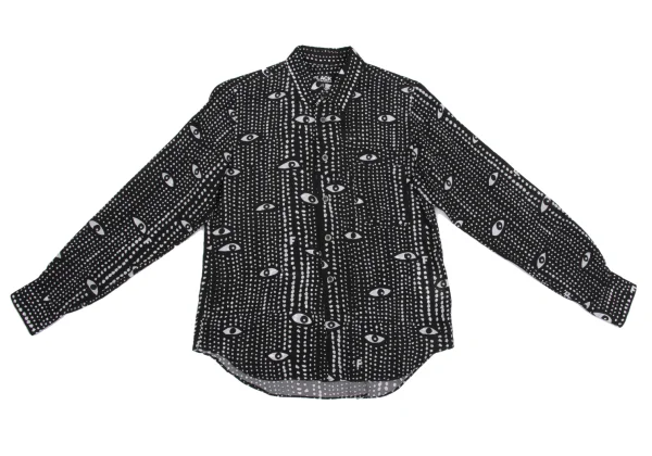 BLACK COMME des GARCONS Eye Dot Print Cupra Shirt K-161315_002