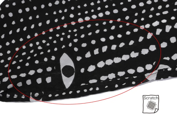BLACK COMME des GARCONS Eye Dot Print Cupra Shirt K-161315_009