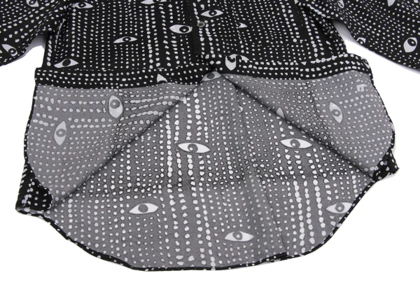 BLACK COMME des GARCONS Eye Dot Print Cupra Shirt K-161315_013