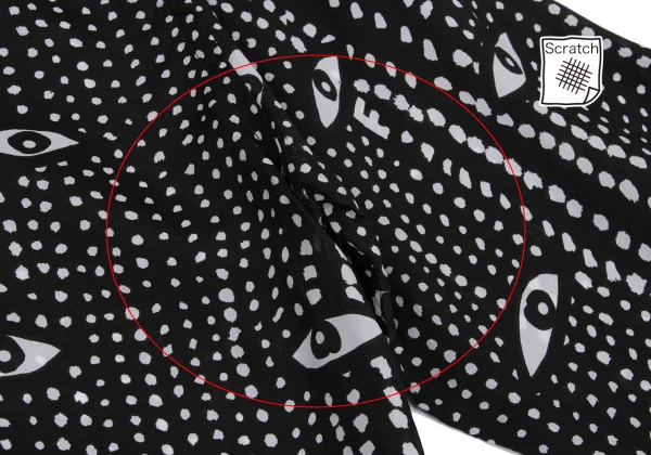 BLACK COMME des GARCONS Eye Dot Print Cupra Shirt K-161315_016