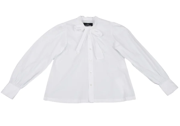 tricot COMME des GARCONS Ribbon Tie Cotton Blouse K-161317_002