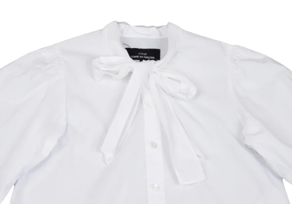 tricot COMME des GARCONS Ribbon Tie Cotton Blouse K-161317_003