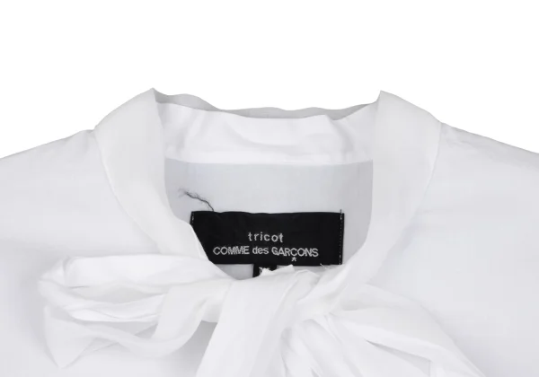 tricot COMME des GARCONS Ribbon Tie Cotton Blouse K-161317_004
