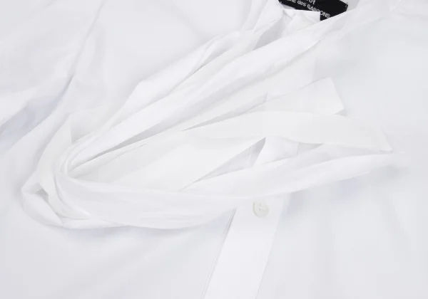 tricot COMME des GARCONS Ribbon Tie Cotton Blouse K-161317_005