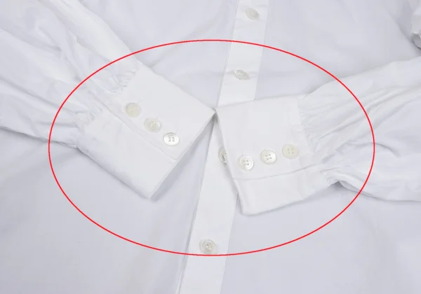 tricot COMME des GARCONS Ribbon Tie Cotton Blouse K-161317_010