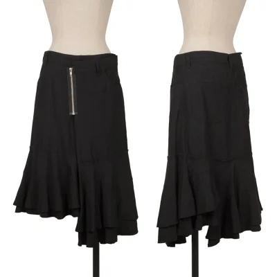 tricot COMME des GARCONS Rayon Linen Switching Zip Skirt