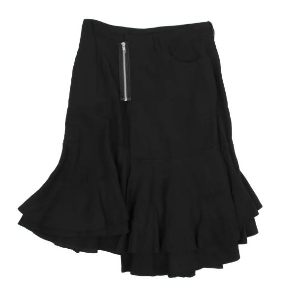tricot COMME des GARCONS Rayon Linen Switching Zip Skirt K-161318_002