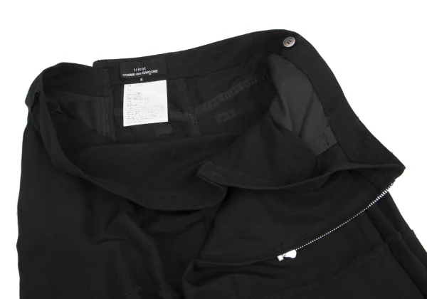 tricot COMME des GARCONS Rayon Linen Switching Zip Skirt K-161318_005