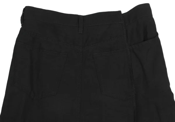 tricot COMME des GARCONS Rayon Linen Switching Zip Skirt K-161318_011