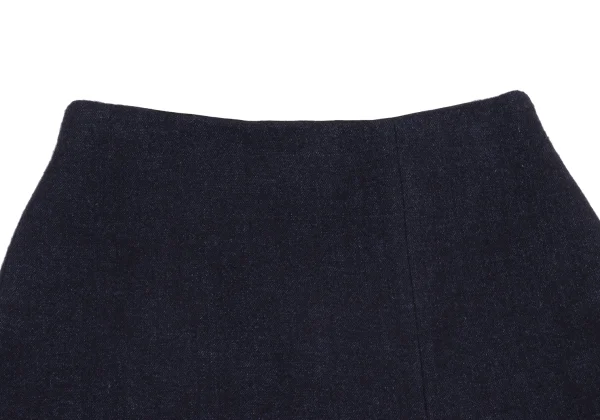 PLAIN PEOPLE Wool Linen Piping Skirt K-161323_003