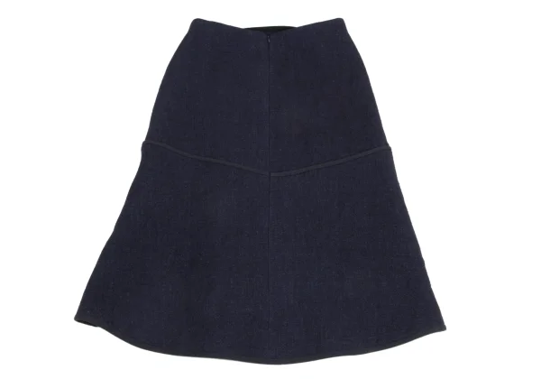 PLAIN PEOPLE Wool Linen Piping Skirt K-161323_008