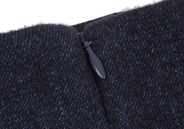 PLAIN PEOPLE Wool Linen Piping Skirt K-161323_009