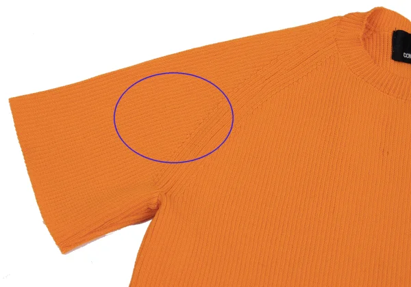 tricot COMME des GARCONS Poly Short Sleeve Rib Knit Top K-161324_005