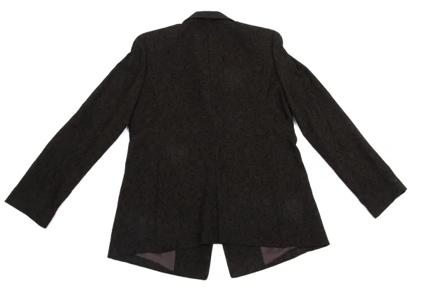 HIROKO KOSHINO pret a porter Botanical Jacquard Lapel Design Jacket K-161328_011