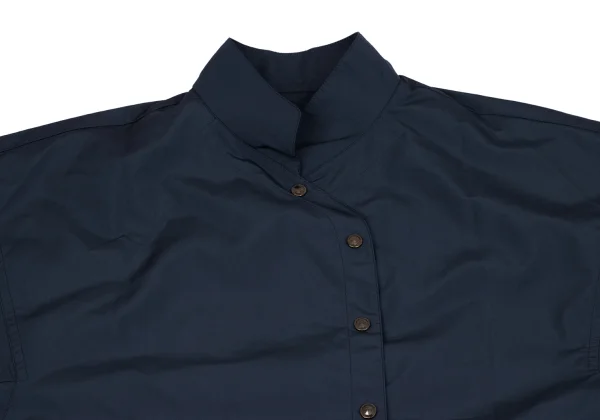 HIROKO KOSHINO TRUNK Poly Stand Collar Snap Coat K-161330_003
