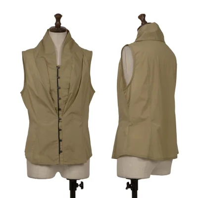 HIROKO BIS Nylon Stretch Snap Vest