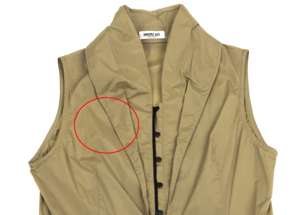HIROKO BIS Nylon Stretch Snap Vest K-161331_003