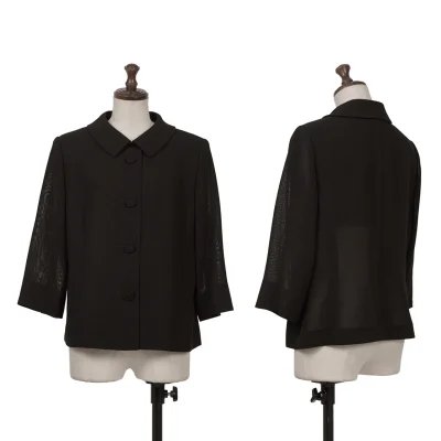 YUKI TORII Poly Checked Woven Jacket