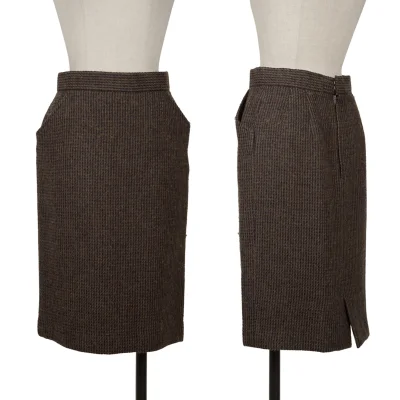 KARL LAGERFELD Wool Blend Tweed Skirt