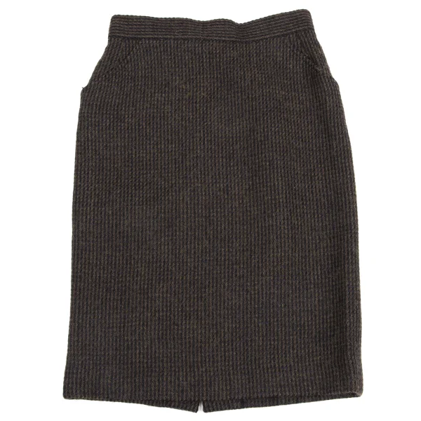 KARL LAGERFELD Wool Blend Tweed Skirt K-161337_002