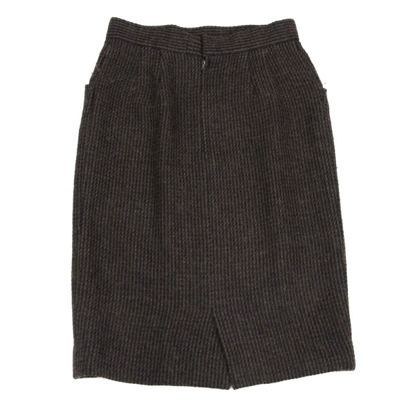 KARL LAGERFELD Wool Blend Tweed Skirt K-161337_006