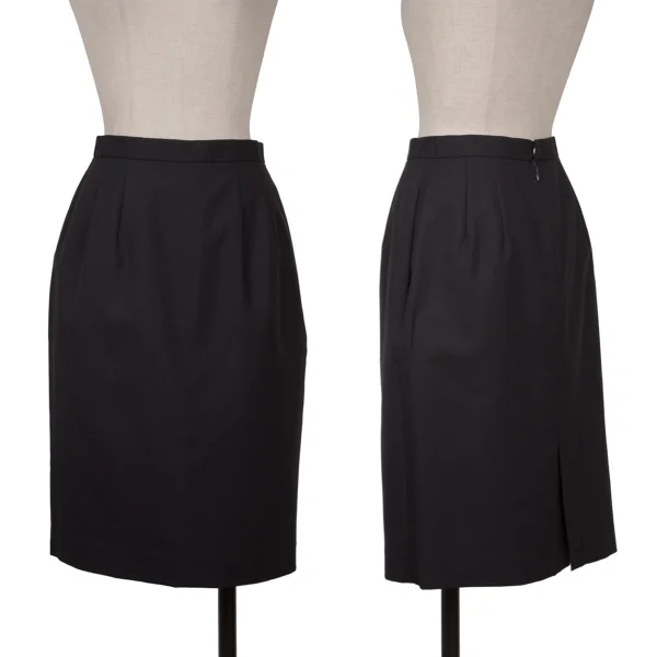 Brooks Brothers Wool Skirt Navy 9 K-161338_001