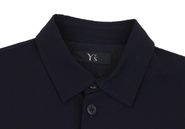 Y's Pocket Design Sheer Wool Shirt K-161339_004